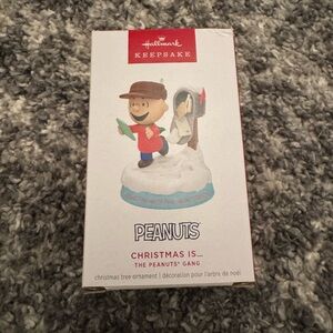 Hallmark Red and White Holiday Snowman Ornament